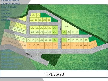 Strategis Terluas Rumah 3KT Tipe 75/90 Bisa KPR