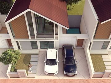 DIJUAL RUMAH DESIGN MEZZANINE DEKAT ALUN-ALUN KLATEN