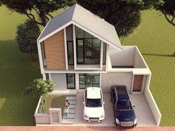 DIJUAL RUMAH DESIGN MEZZANINE DEKAT ALUN-ALUN KLATEN