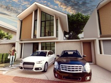 DIJUAL RUMAH DESIGN MEZZANINE DEKAT ALUN-ALUN KLATEN