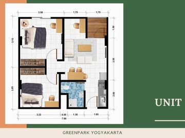 Sertipikat SHM, Apartemen Jogja Dijual, 5 menit Kampus YKPN Seturan