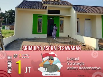 rumah 1 lantai subsidi FLPP di dekat kemiling
