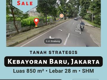 TANAH STRATEGIS KEBAYORAN BARU JAKARTA SELATAN JL. SINABUNG