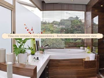 Condominio en venta en Bosques de Santa Fe, tina con vista panorámica, alberca,