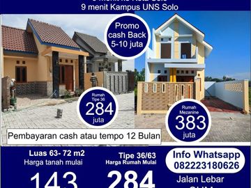 Rumah Mojolaban Rumah UNS Solo Tanah Mojolaban Solo Tanah UNS Solo