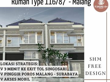 Rumah 2 Lantai lokasi Strategis Type 70