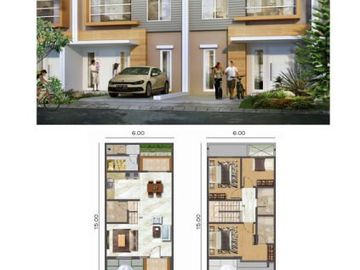 UKURAN FAVORIT!! Rumah Golf Island Uk 6x15, PIK, SIAP HUNI!!