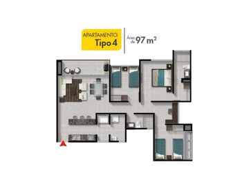 SE VENDE APARTAMENTO EN PH HACIENDA GOLF BRISAS DEL GOLF