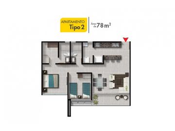 SE VENDE APARTAMENTO EN PH HACIENDA GOLF BRISAS DEL GOLF