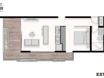 Departamentos(Estudio) en la playa en COPROPIEDAD en Rosa Palmar, Sisal
