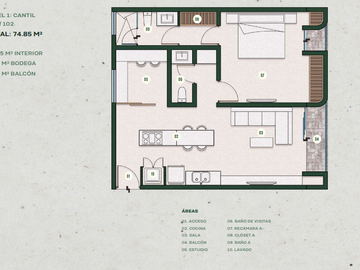 Departamento en venta Mérida Yucatán, Jacinto Temozón Norte