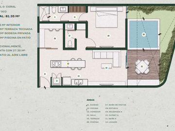 Departamento en venta Mérida Yucatán, Jacinto Temozón Norte