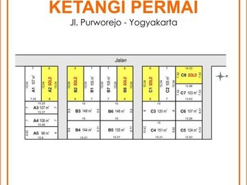 Kavling Selatan SMA 3 Purworejo: Murah SHM P