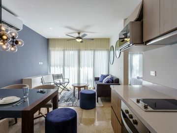Venta de Departamento de 1 recámara a solo 400 metros de la playa, Quintana Roo