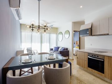 Venta de Departamento de 1 recámara a solo 400 metros de la playa, Quintana Roo
