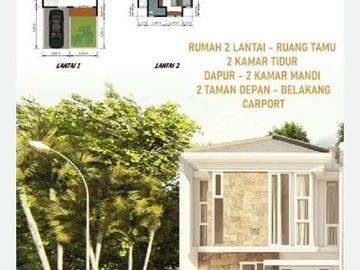 Rumah dijual 2 lantai Perum Sulfat Kota Malang