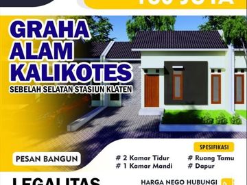 Dijual Rumah Murah Ekslusif Murah Pesan Bangun Di Kalikotes