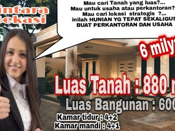 Rumah besar dan parkiran Luas satu satunya di Bintara Bekasi