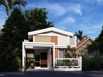 Rumah cantik semi villa sejuk asri di pinggir jalan raya Cipageran Cimahi