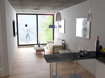 Venta apartamento 1 dormitorio con terraza con parrillero en Centro, Montevideo