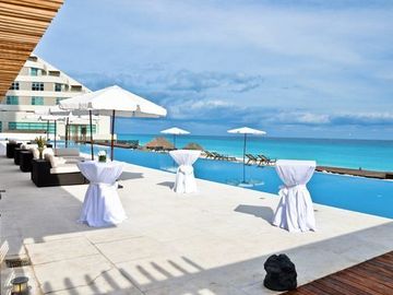 Departamento 4 recamaras frente al mar venta en Emerald Cancun