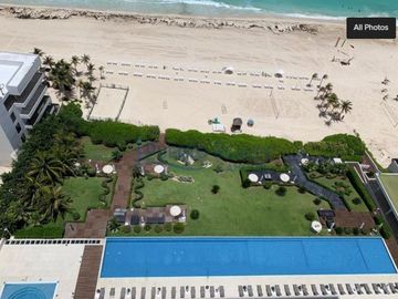 Departamento 4 recamaras frente al mar venta en Emerald Cancun