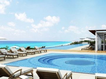 Departamento 4 recamaras frente al mar venta en Emerald Cancun