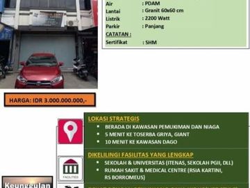 Ruko pahlawan dekat cikutra, cigadung, suci bandung