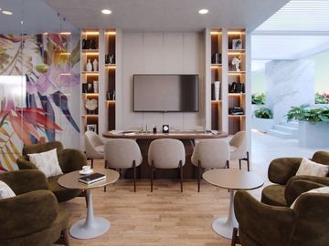 Departamento con alberca privada, doble balcon, area para mascotas, cigar lounge