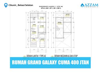 RUMAH MURAH LOKASI STRATEGIS DEKAT GALAXY CIKUNIR BEKASI