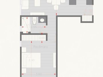 DEPARTAMENTO EN VENTA EN MÉRIDA, TEMOZÓN NORTE MOD. LOFT