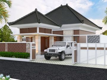 VILLA LUAS KLASIK MODERN DI SLEMAN NYAMAN NUANSA ASRI