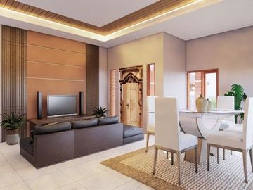 VILLA LUAS KLASIK MODERN DI SLEMAN NYAMAN NUANSA ASRI