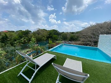 Casa amueblada en Playa del Carmen Playacar-estudio y departamento independiente