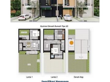 Rumah Syariah 2 lantai di kota Bandung