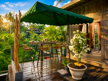 Stunning Jungle and river view Leasehold Villa in Serene Ubud - Your Turn-Key Investment Opportunity
