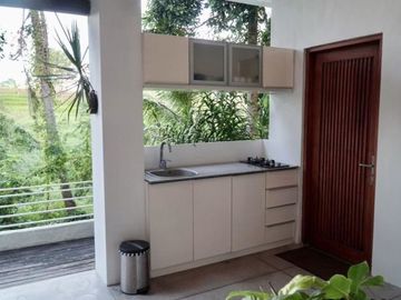 For sale villa view of rice fields, river and jungle near Canggu Bali