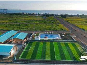 En venta terreno de playa proyecto Cayo Paraiso Puerto Cayo Manabi.