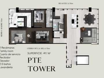 Departamento en Centrito Valle