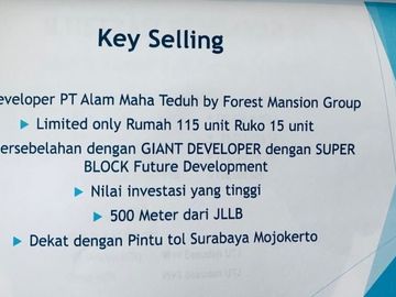 Ciamik Mewah, 2 Lantai, Ruko Forest Mansion, Surabaya | Br124 G