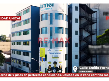 🏢 OPORTUNIDAD ÚNICA EN SANTA BEATRIZ 🏢
🔹 Edificio moderno de 7 pisos en perfectas condiciones, ubicado en la zona céntrica más estratégica de Lima. I