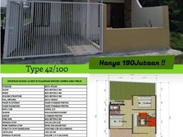 Sebuah rumah dengan desain cantik dan cozy, desain kekinian Daerah jember