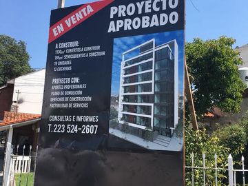 Lote con Proyecto Aprobado para 1100 m2