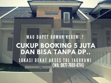 Rumah Tanpa DP Dekat Stasiun KA Cibinong Bogor