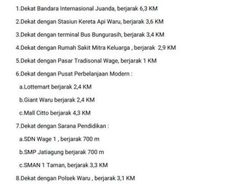 Ciamik Mewah, Grand Royal Regency, Wage, Surabaya Selatan | Br227 F