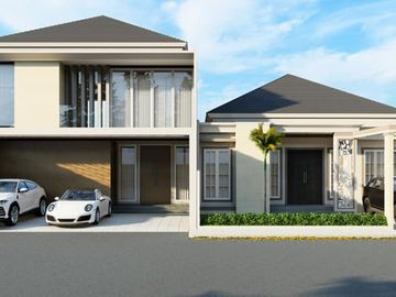 rumah mewah 2lantai lingkungan asri&nyaman jln cemara gading