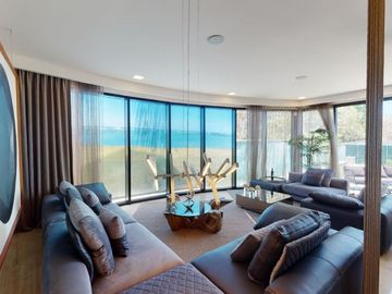 Vista al mar, laguna y zona hotelera, departamento de lujo en venta Cancún