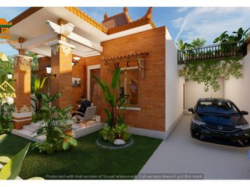 Rumah Cantik Klasik Modern, Ada Rooftop View Sawah Dekat Sleman