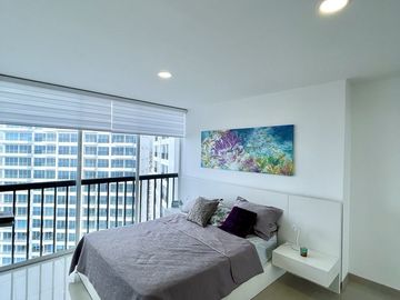 Punta Centinela, se vende departamento vista al mar con 2 dormitorios (Torre 2000), inversión de alta rentabilidad.