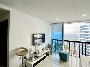 Punta Centinela, se vende departamento vista al mar con 2 dormitorios (Torre 2000), inversión de alta rentabilidad.
